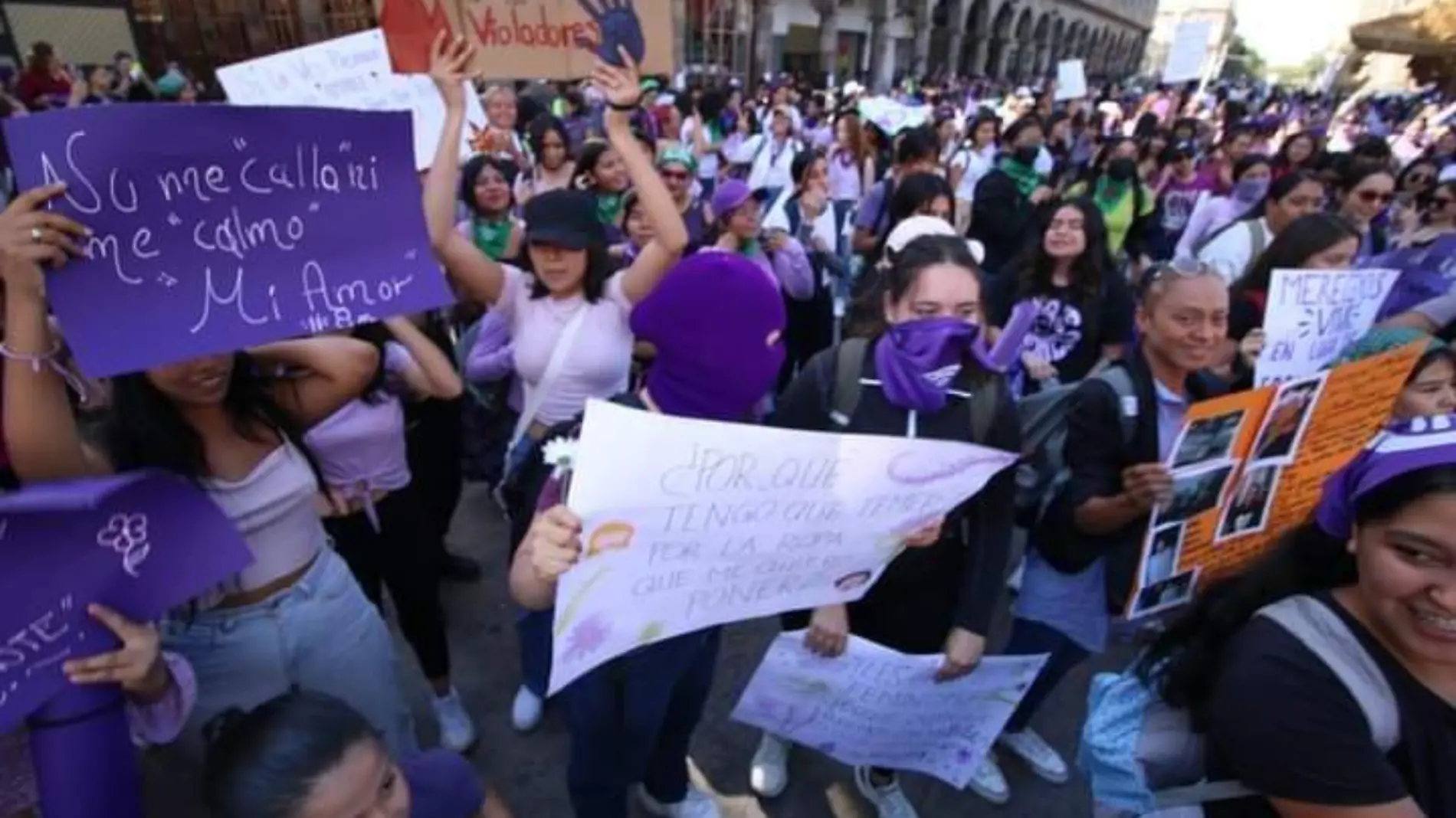 Marcha feminista Foto. Rosario Bareño